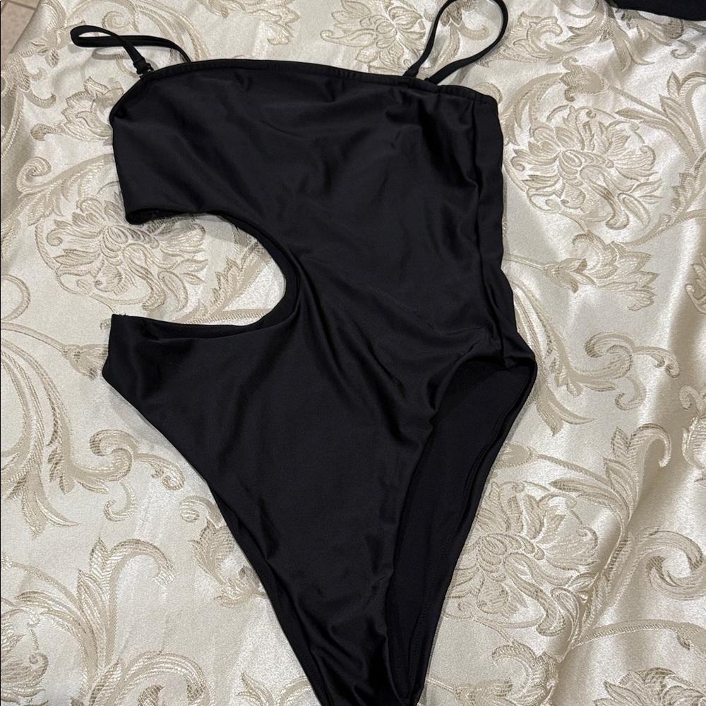 H&M Black Cutout Swimsuit